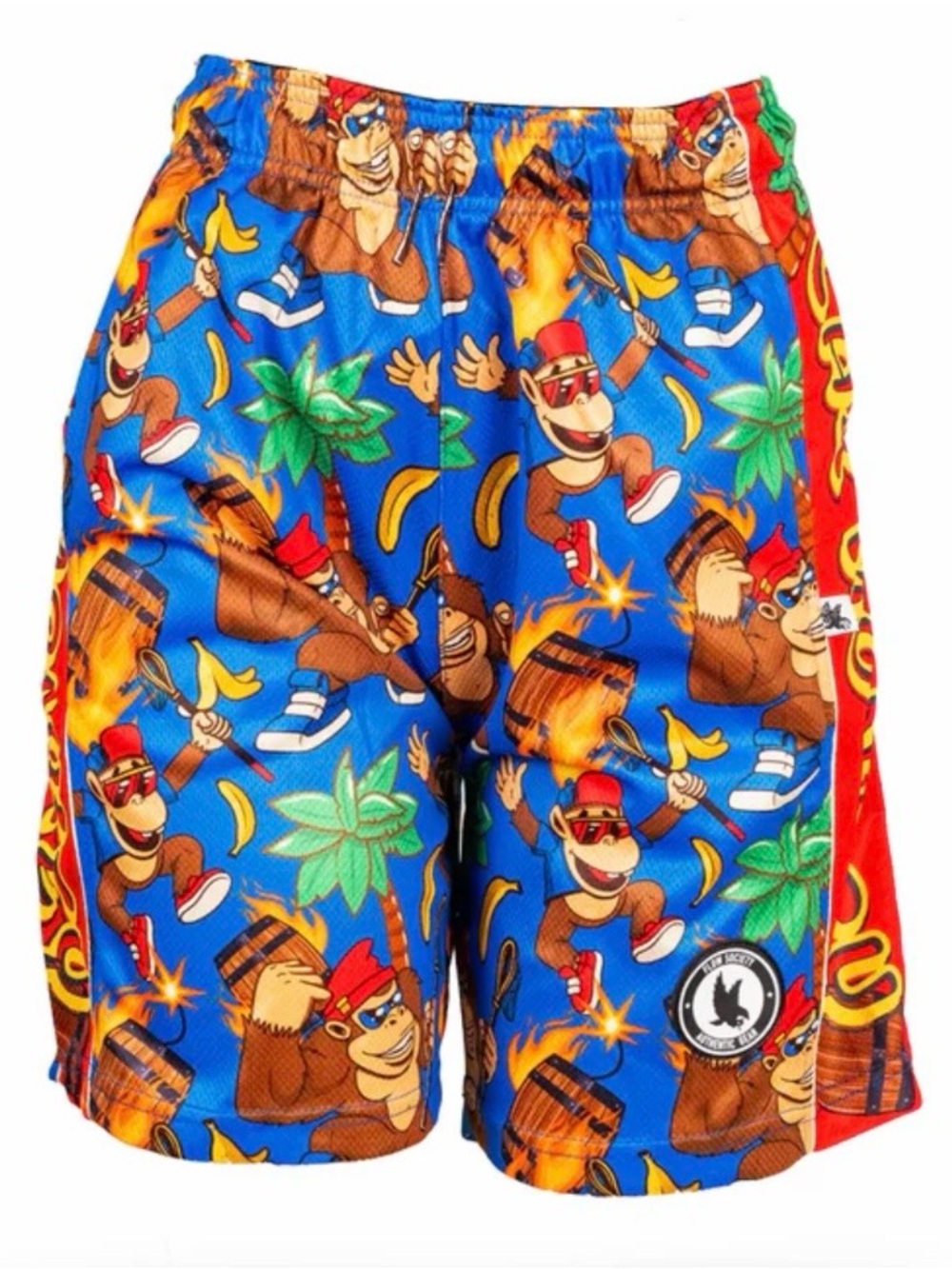 Kids Blue Donkey Print Swim/Play Shorts